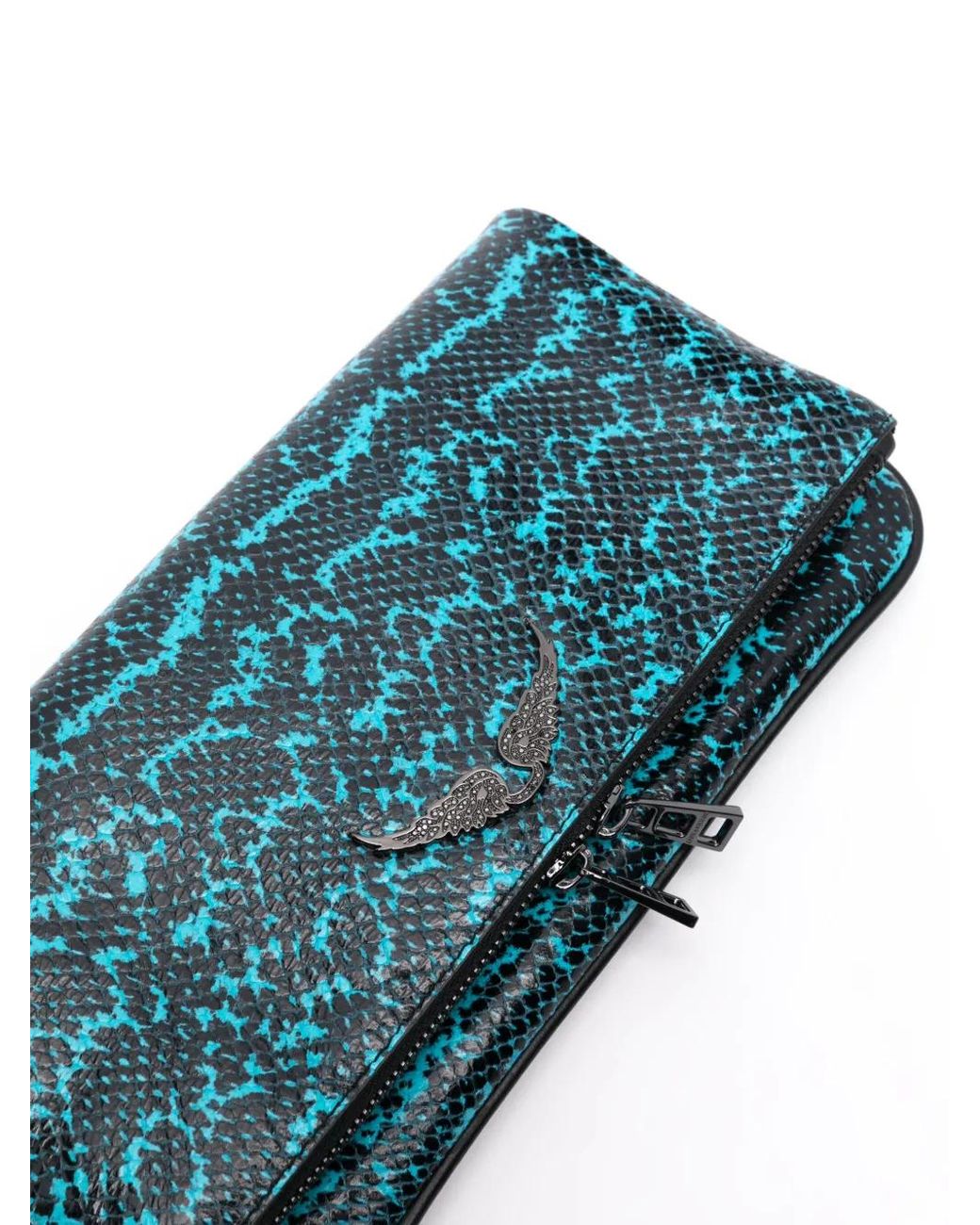 Zadig & Voltaire Blue Rock Wild Clutch Bag
