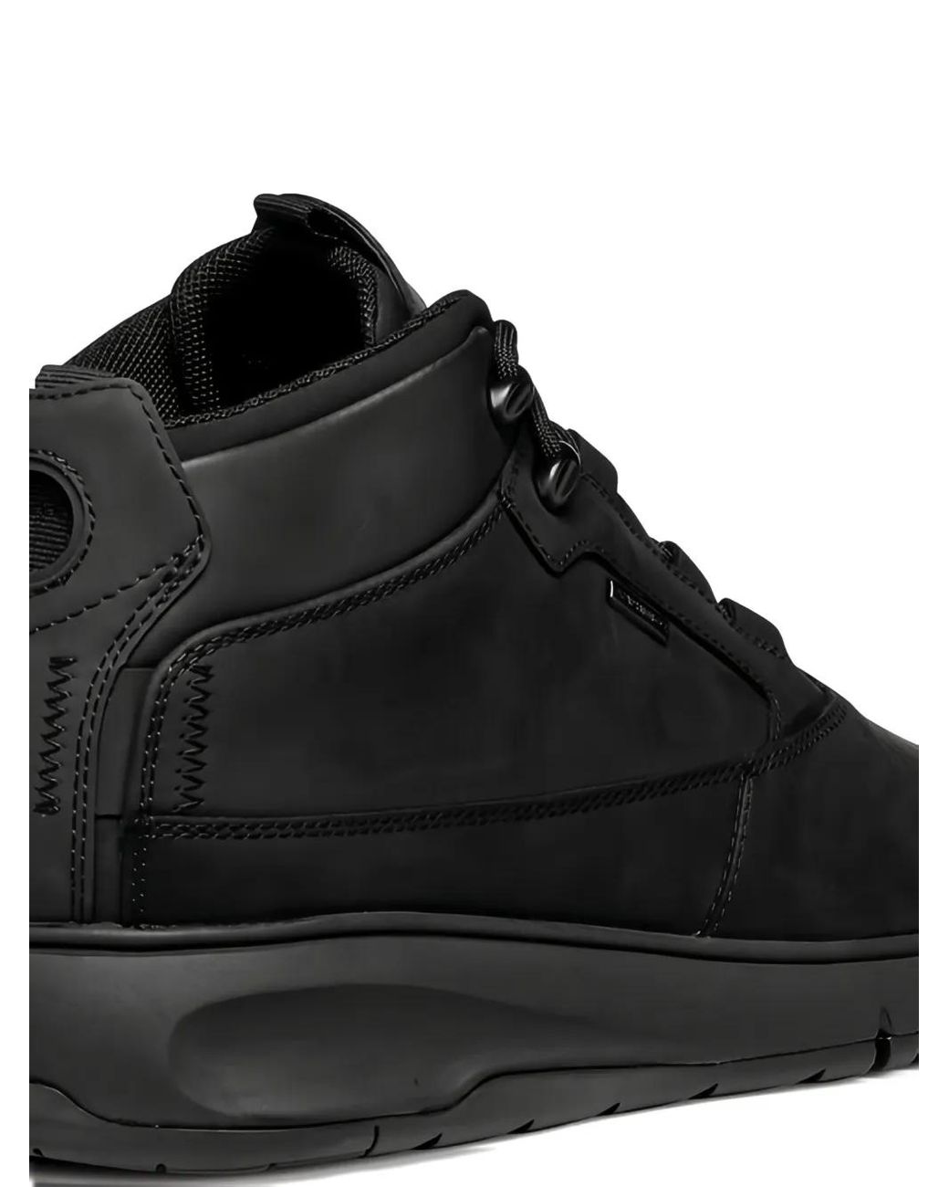 Geox Black Aerantis Lace-Up Leather Boots for men