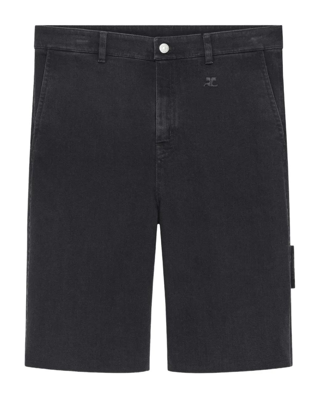 Courreges Hammer Shorts Mit Logo-Patch in Blue für Herren