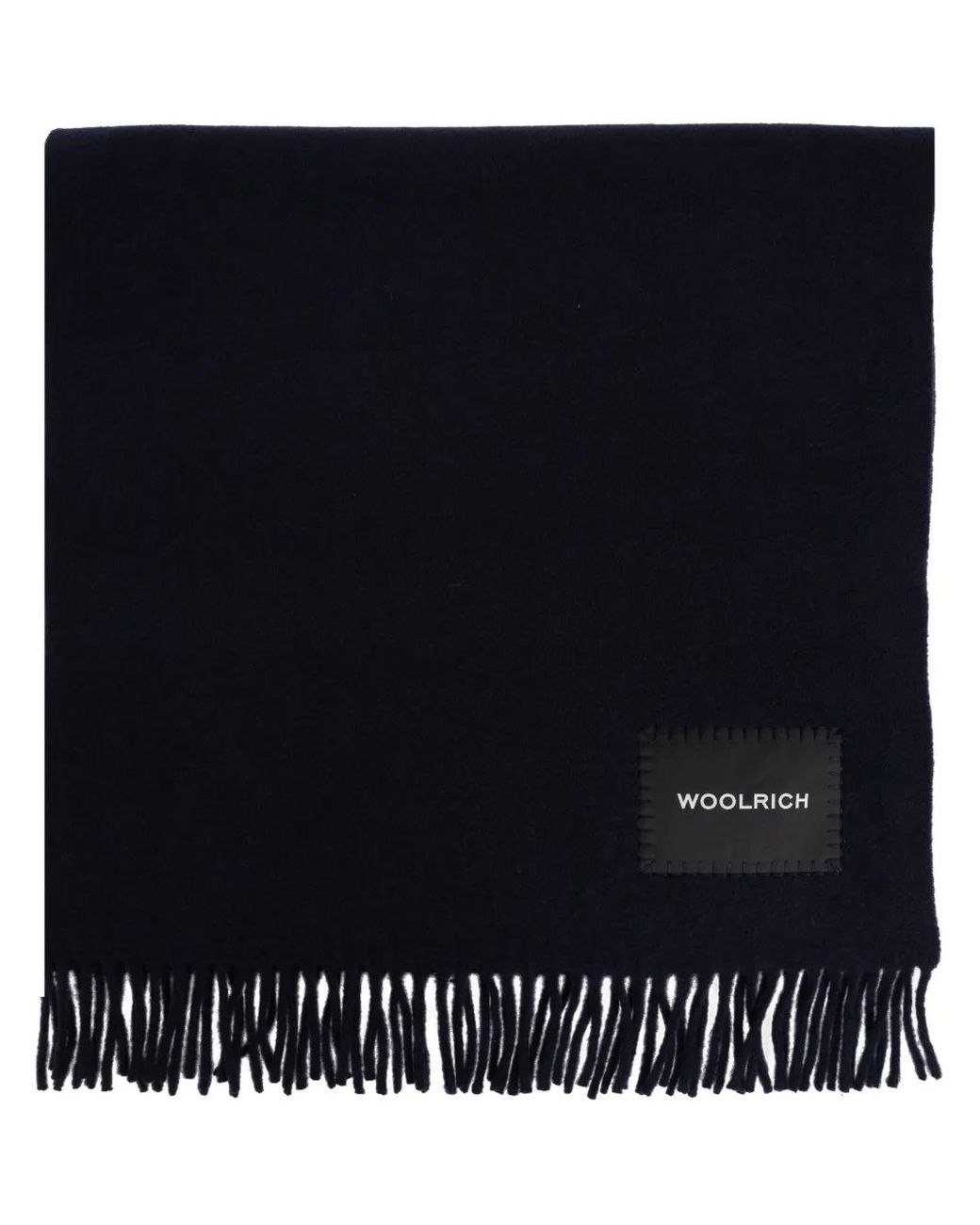 Woolrich Blue Pure Virgin Wool Scarf for men