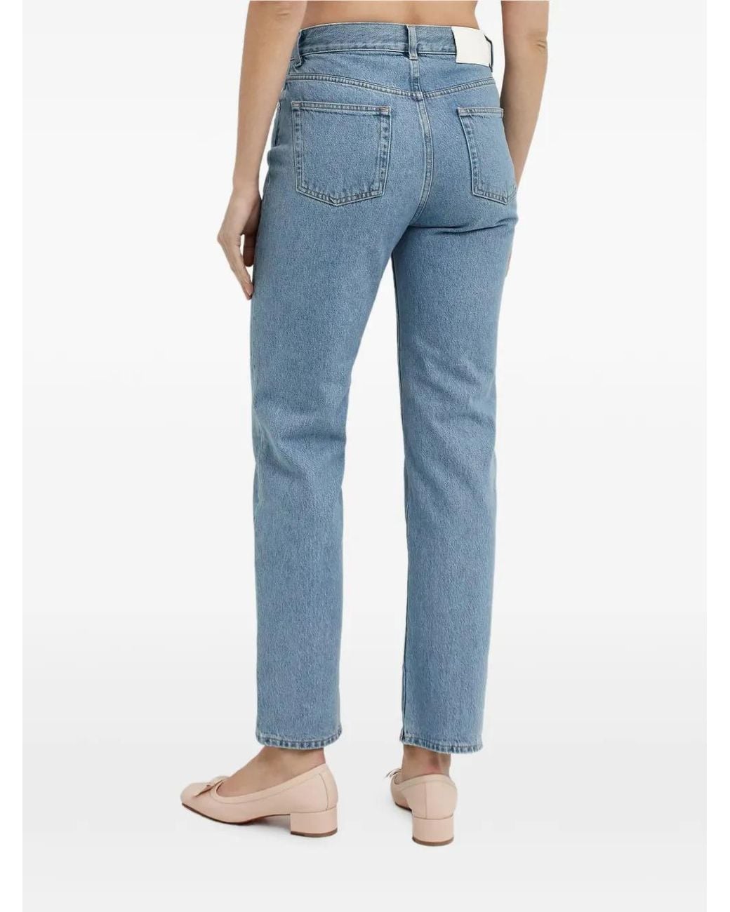 Loulou de Saison Blue Wular Five-Pocket Denim Jeans