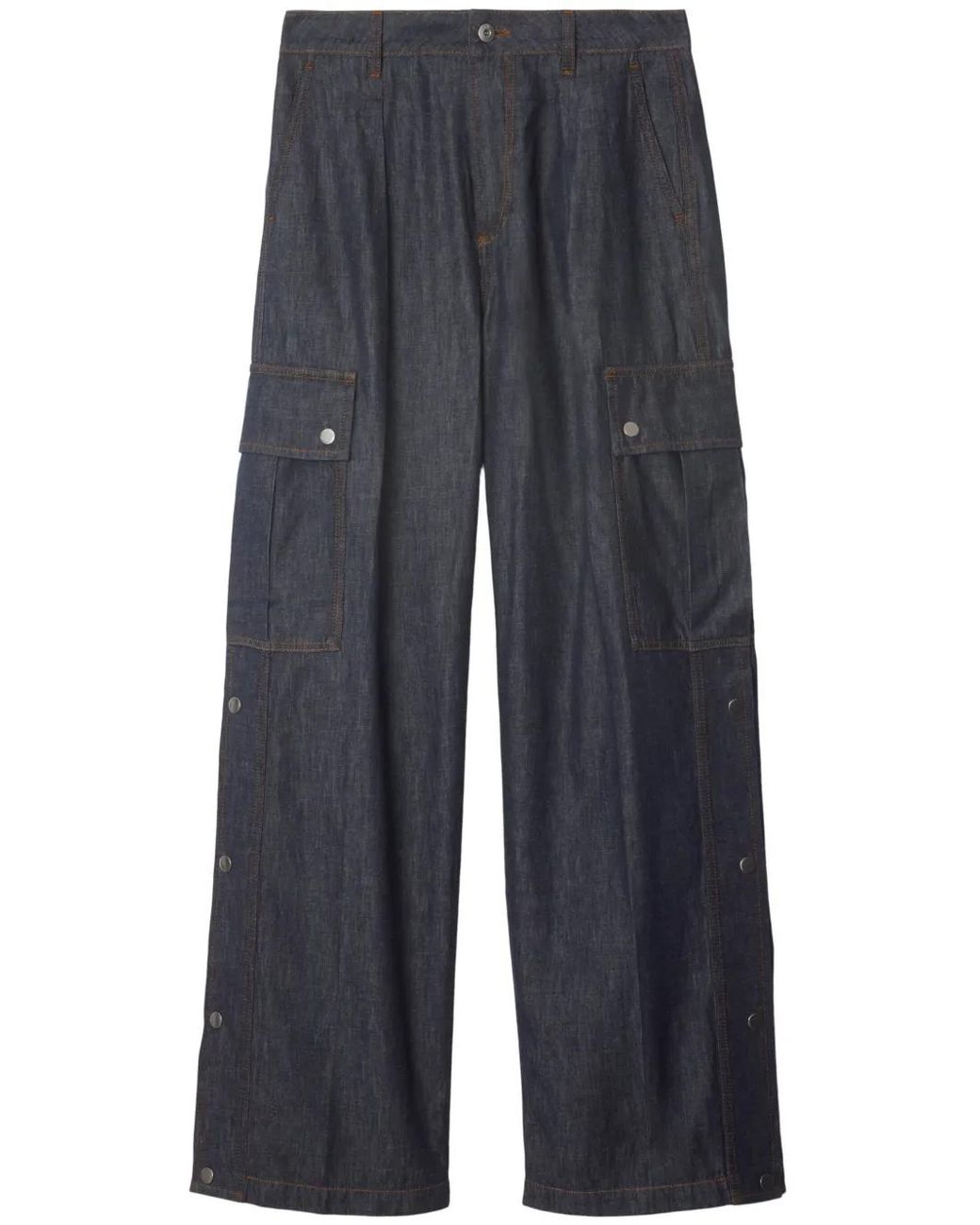 Burberry Blue Cargo Jeans