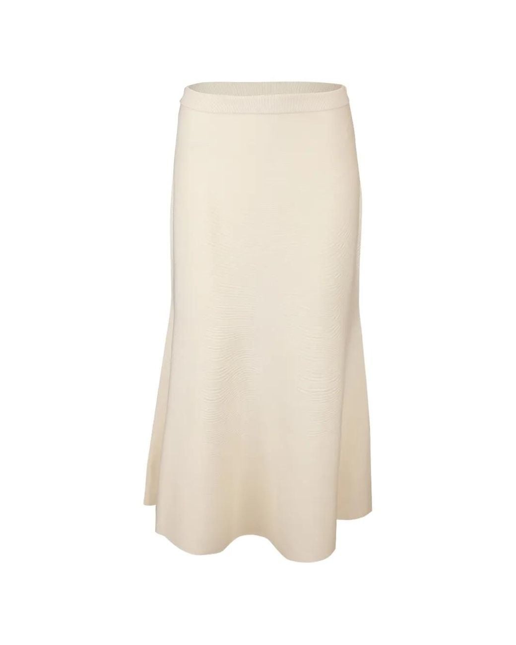 Jonathan Simkhai White Kasey Knitted Midi Skirt