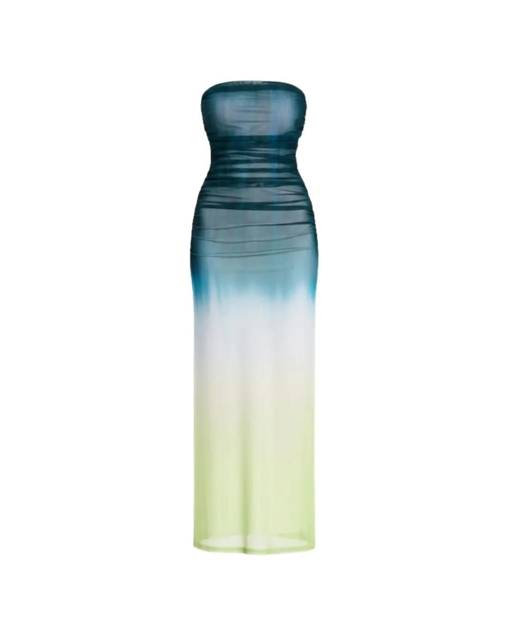 Significant Other Blue Sura Strapless Gradient Dress