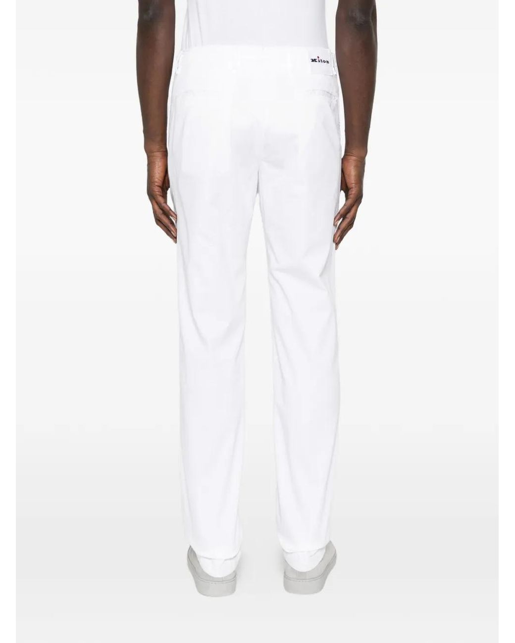 Kiton Geknöpfte Hose in White für Herren