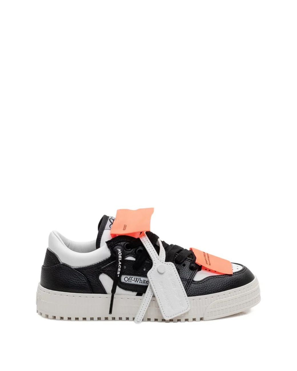 Off-White c/o Virgil Abloh 3.0 Court Low Top Leather Sneakers in