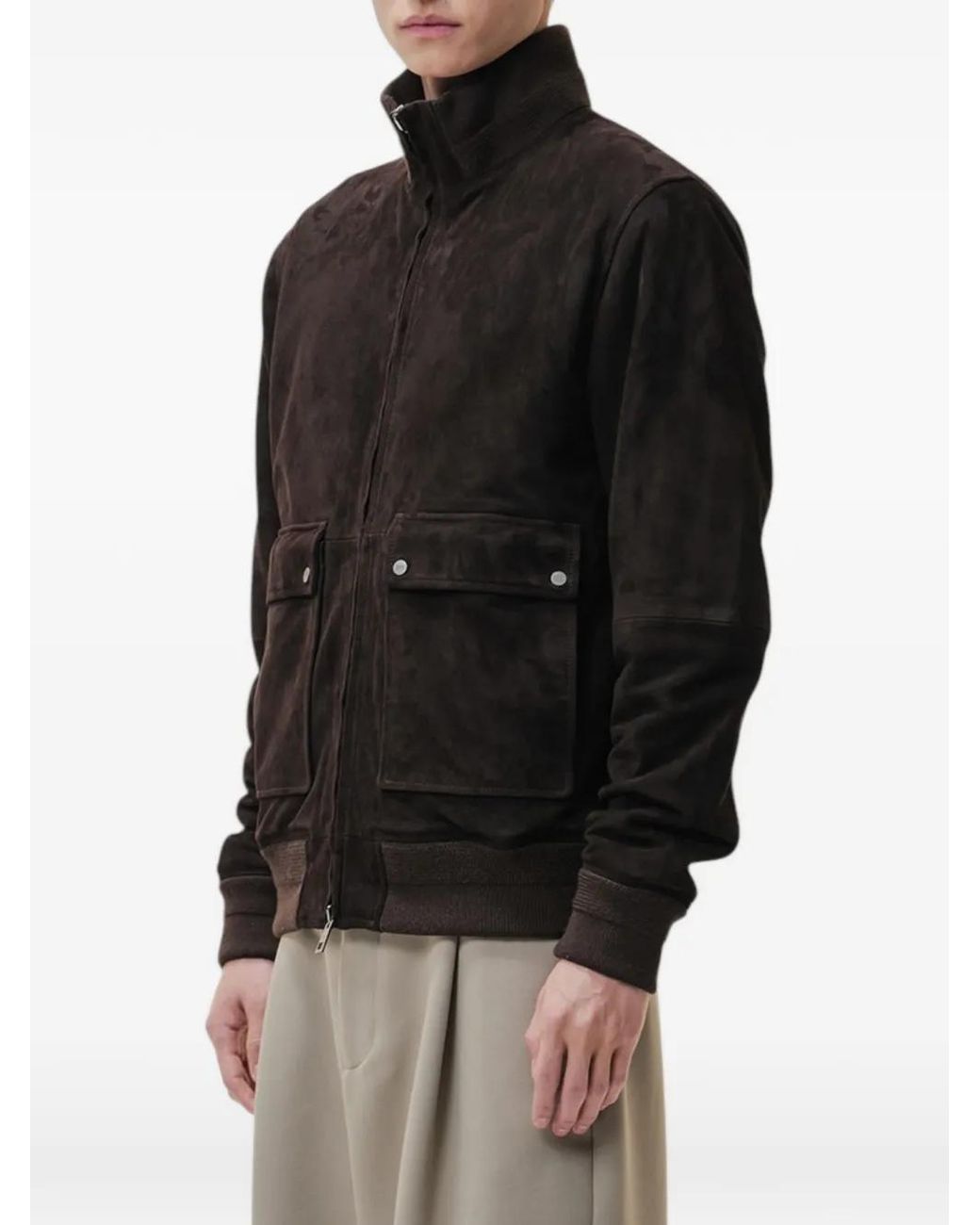 DUNO Black Hans Bomber Jacket for men