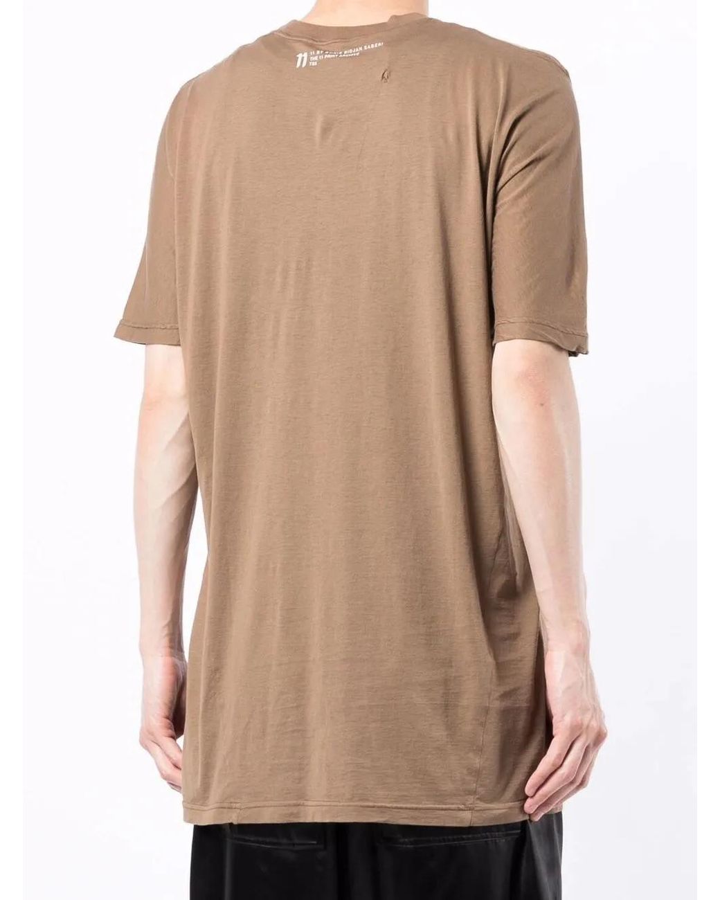 Boris Bidjan Saberi Brown Graphic-Print T-Shirt for men