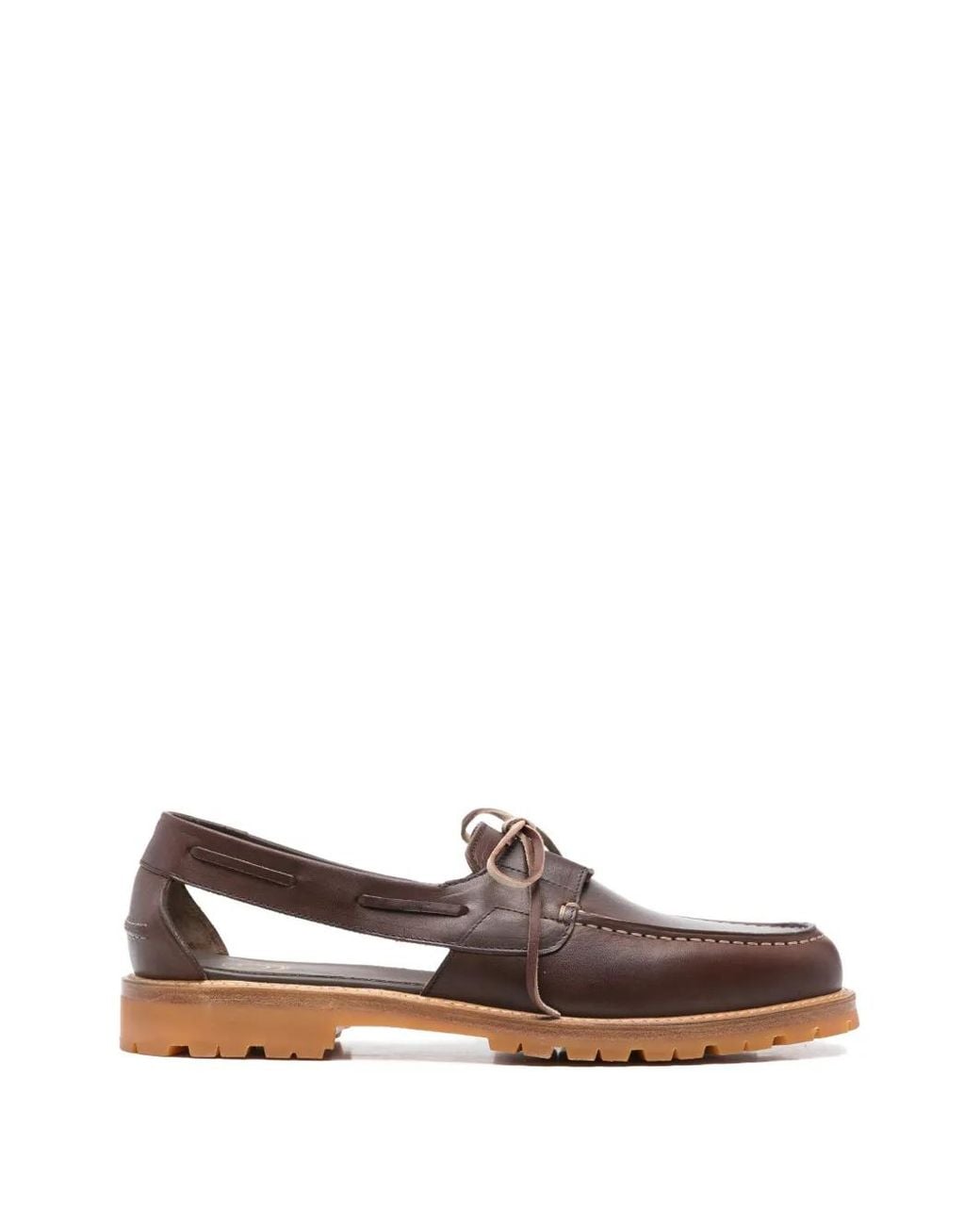 A Kind Of Guise Brown Barolo Boat Sandals Maple for men