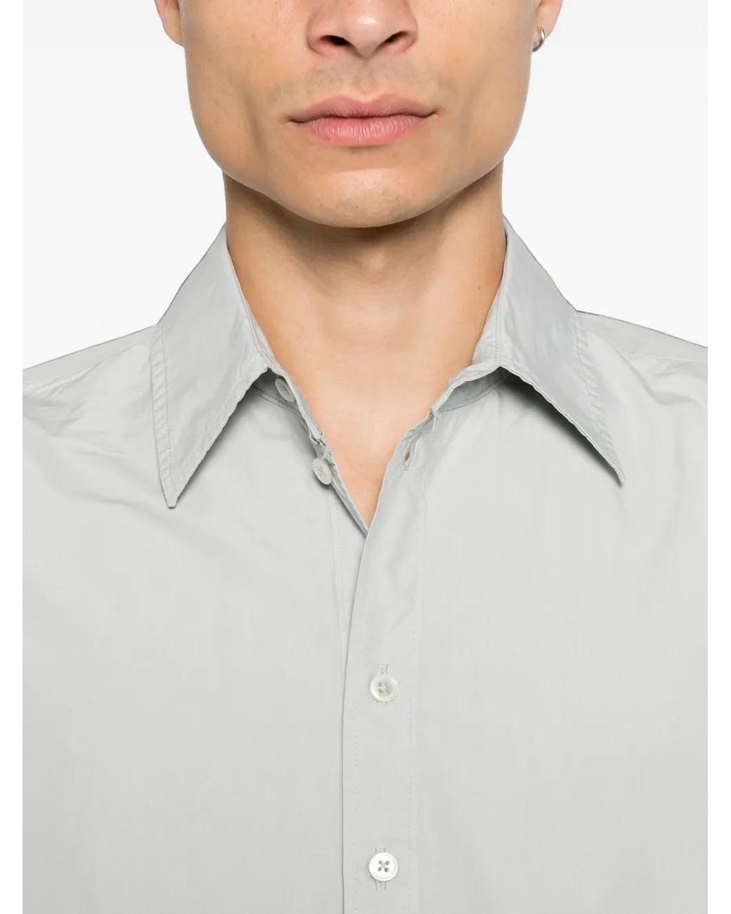 Camiel Fortgens White Normal Raw-Edge Shirt