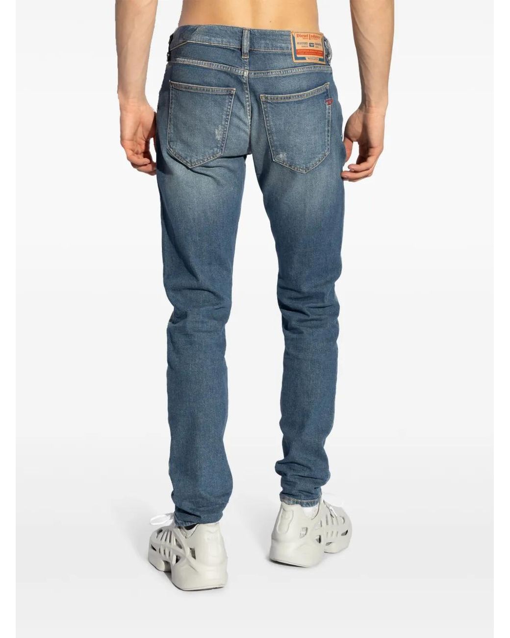 DIESEL Blue 2019 D-Strukt Fade-Effect Slim-Fit Jeans for men