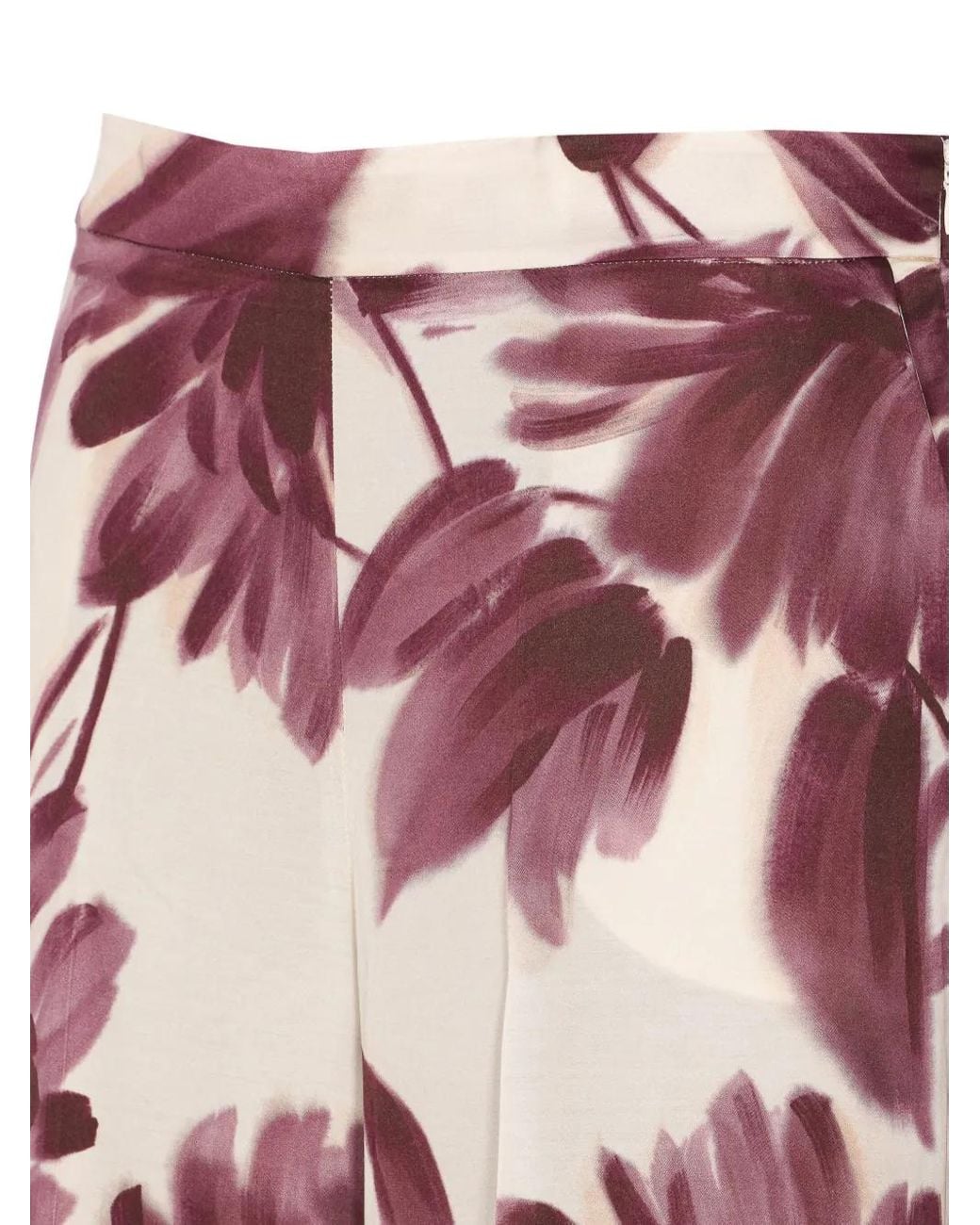 Twinset Red Floral Trousers