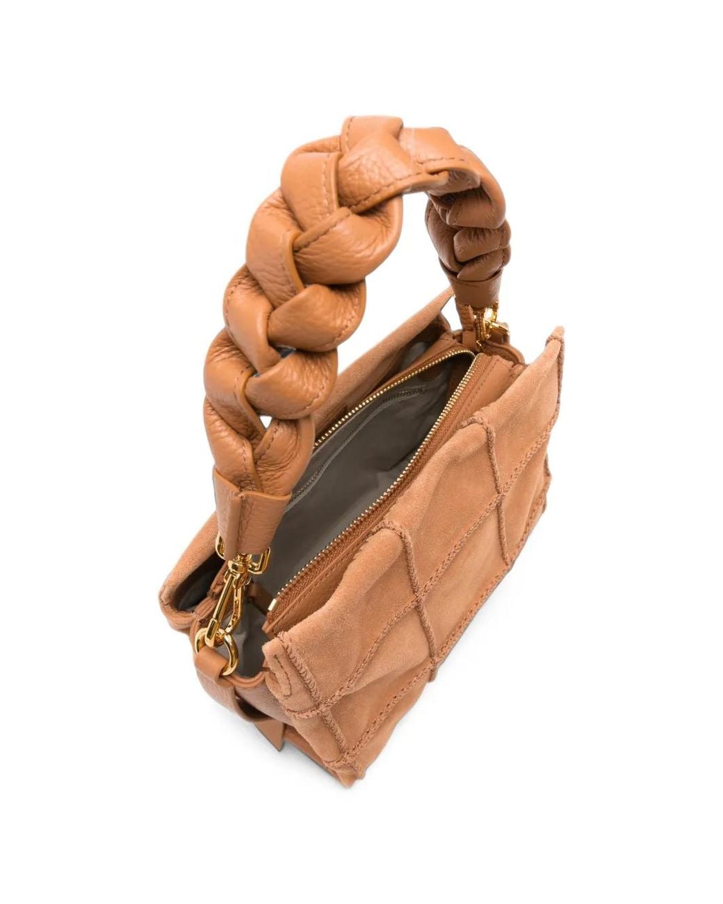 Coccinelle Brown Boheme Check Tote Bag