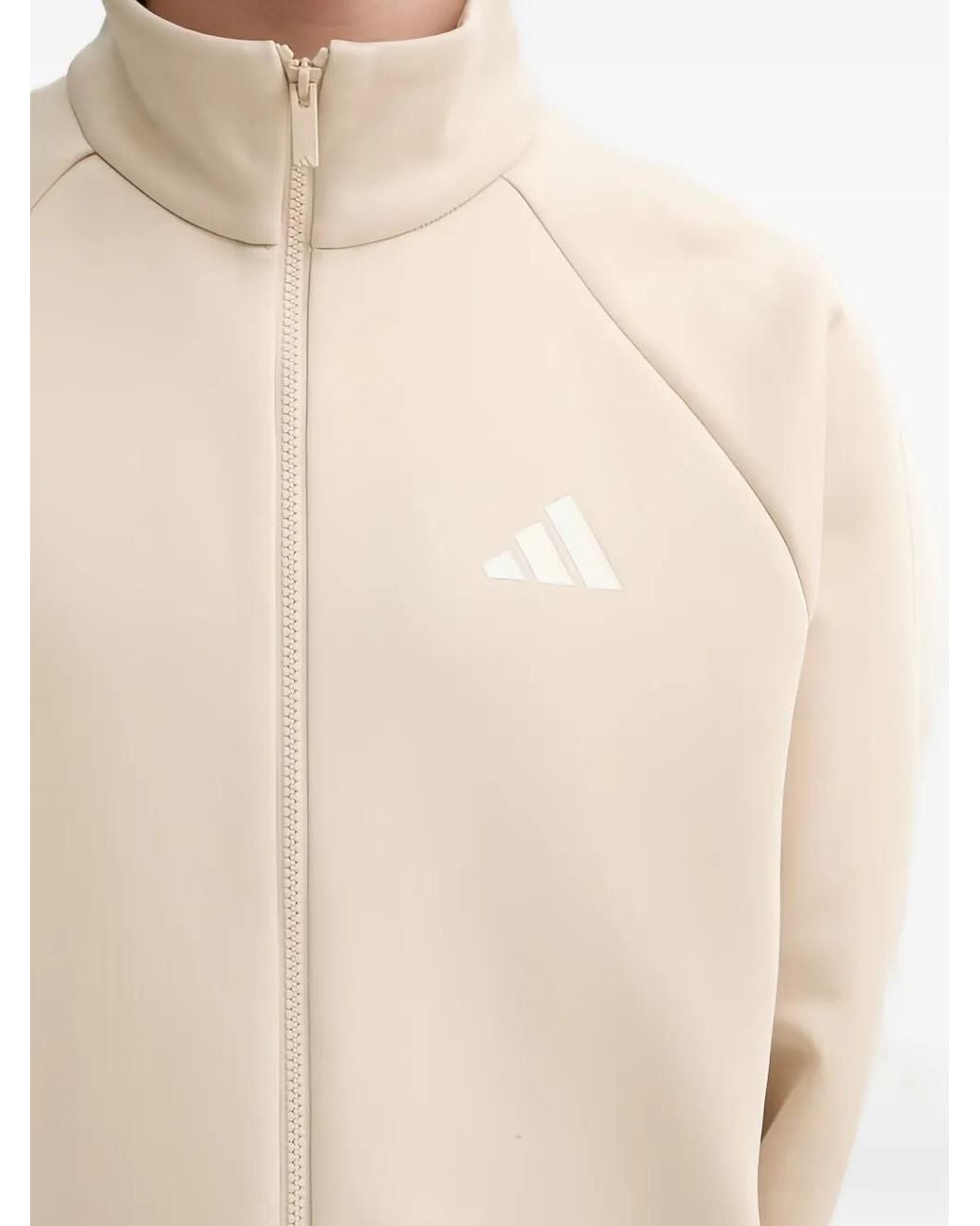 Jersey Con Logo Y Cremallera Adidas de hombre de color Natural