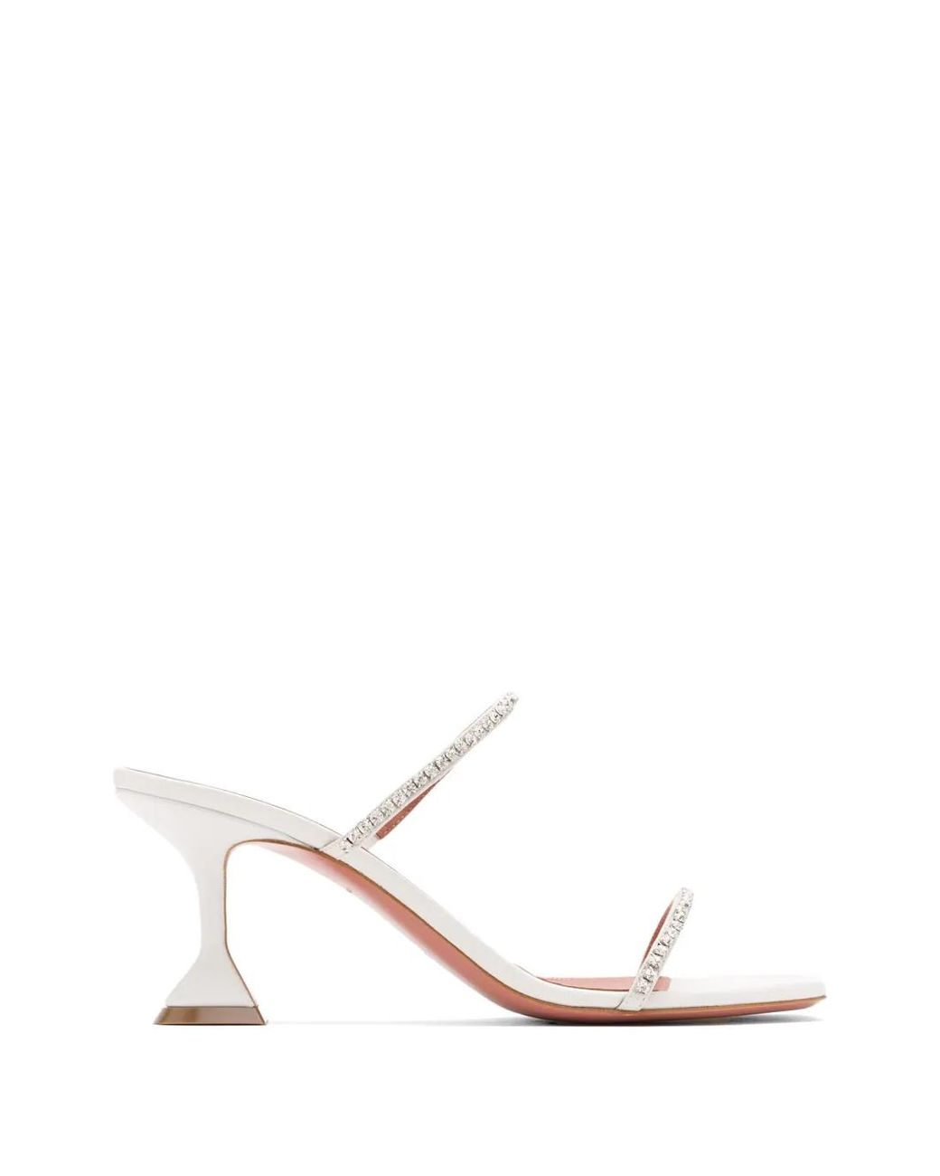 AMINA MUADDI White 70Mm Gilda Mules