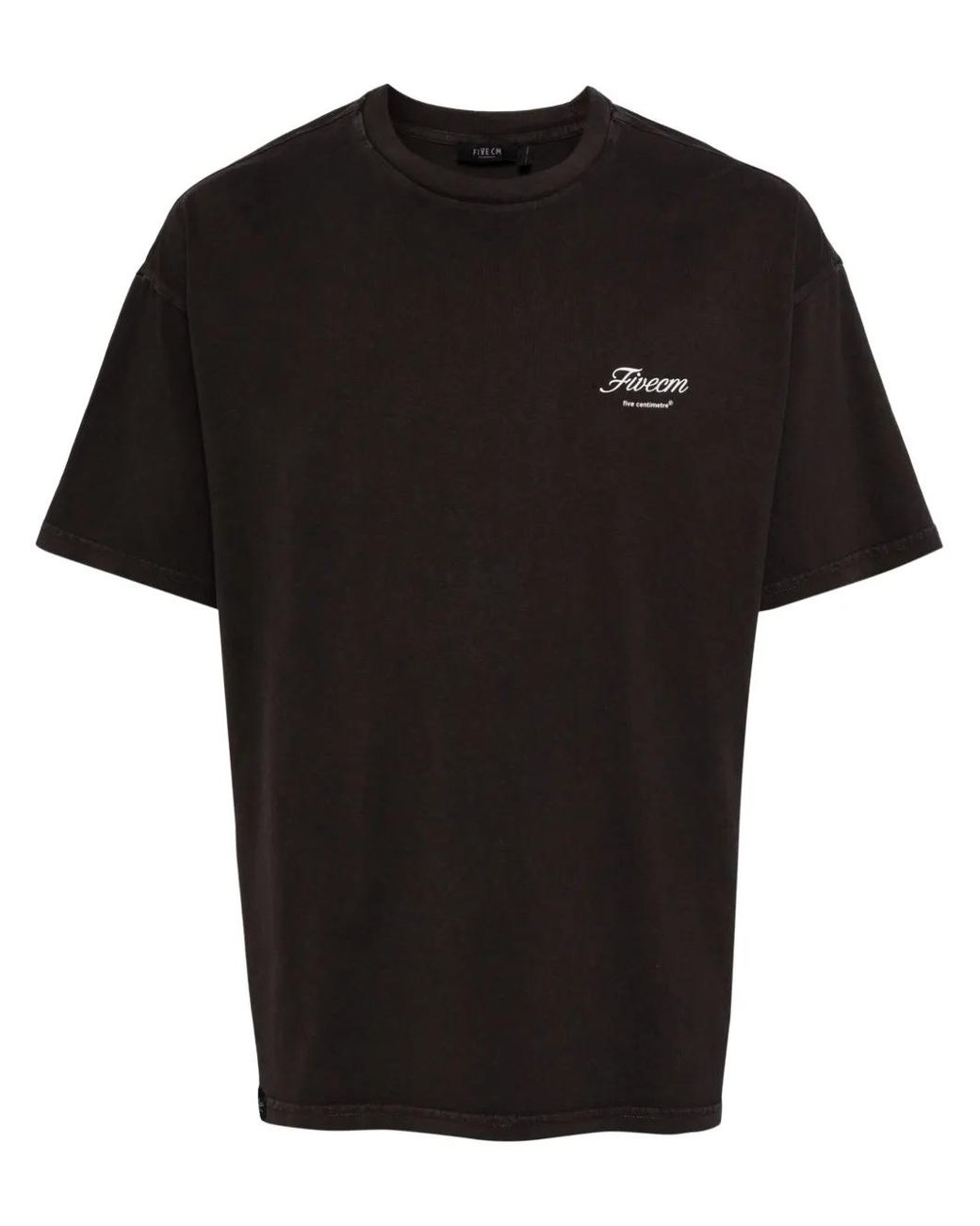 FIVE CM Black Logo-Print Cotton T-Shirt for men