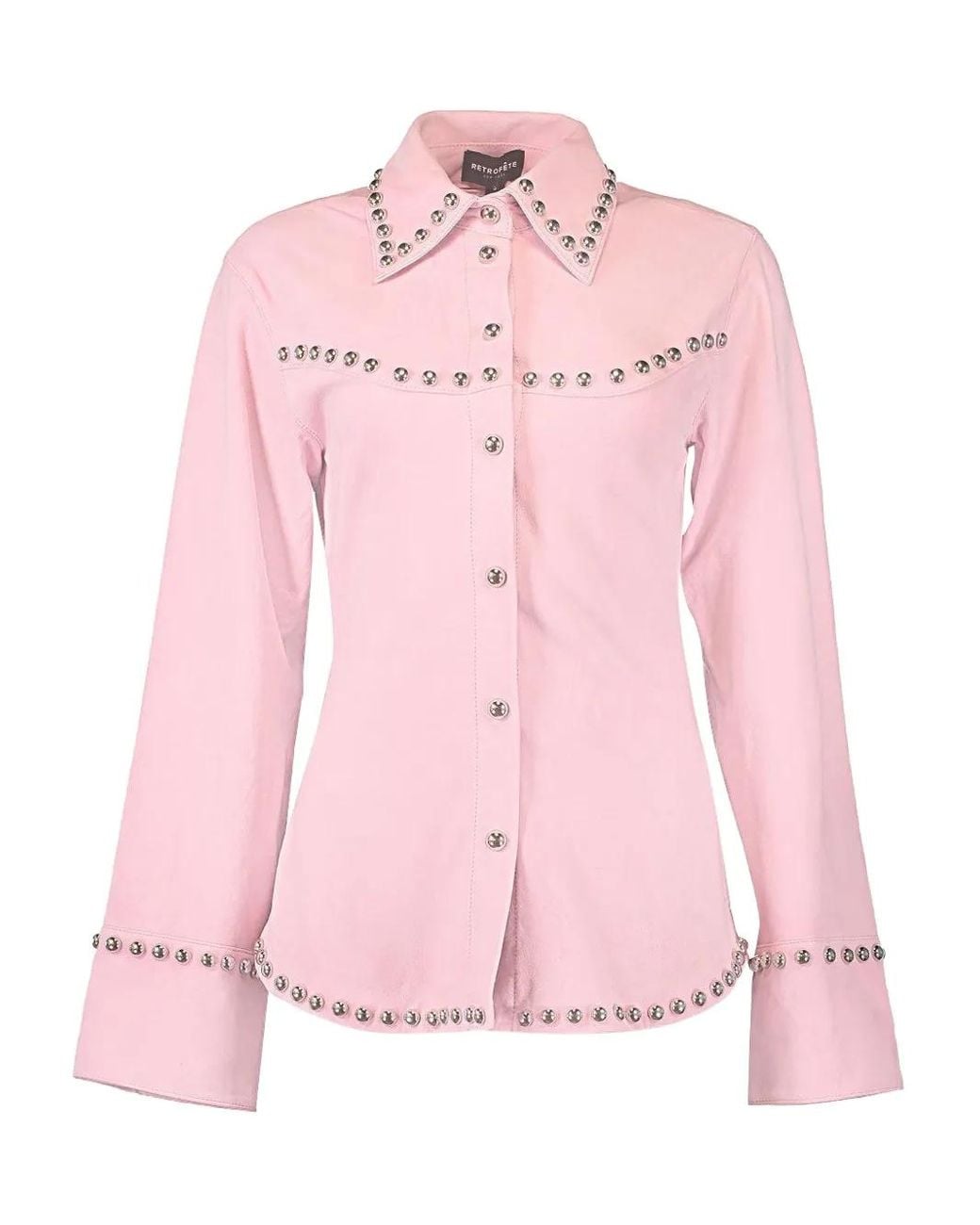 retroféte Pink Palmira Shirt