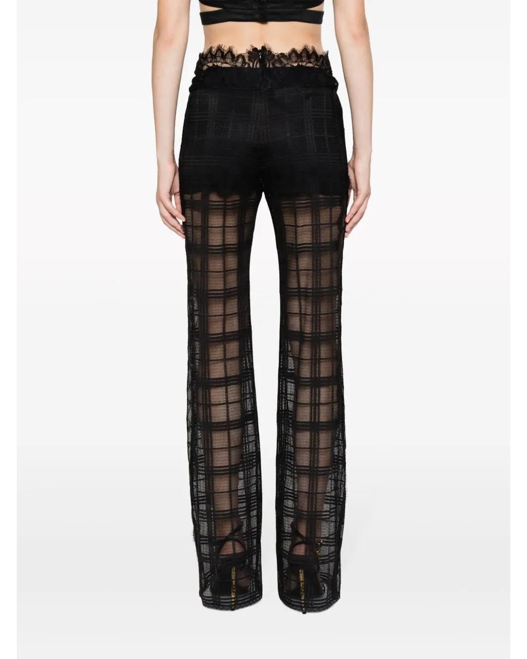 Alberta Ferretti Flared Broek in het Black