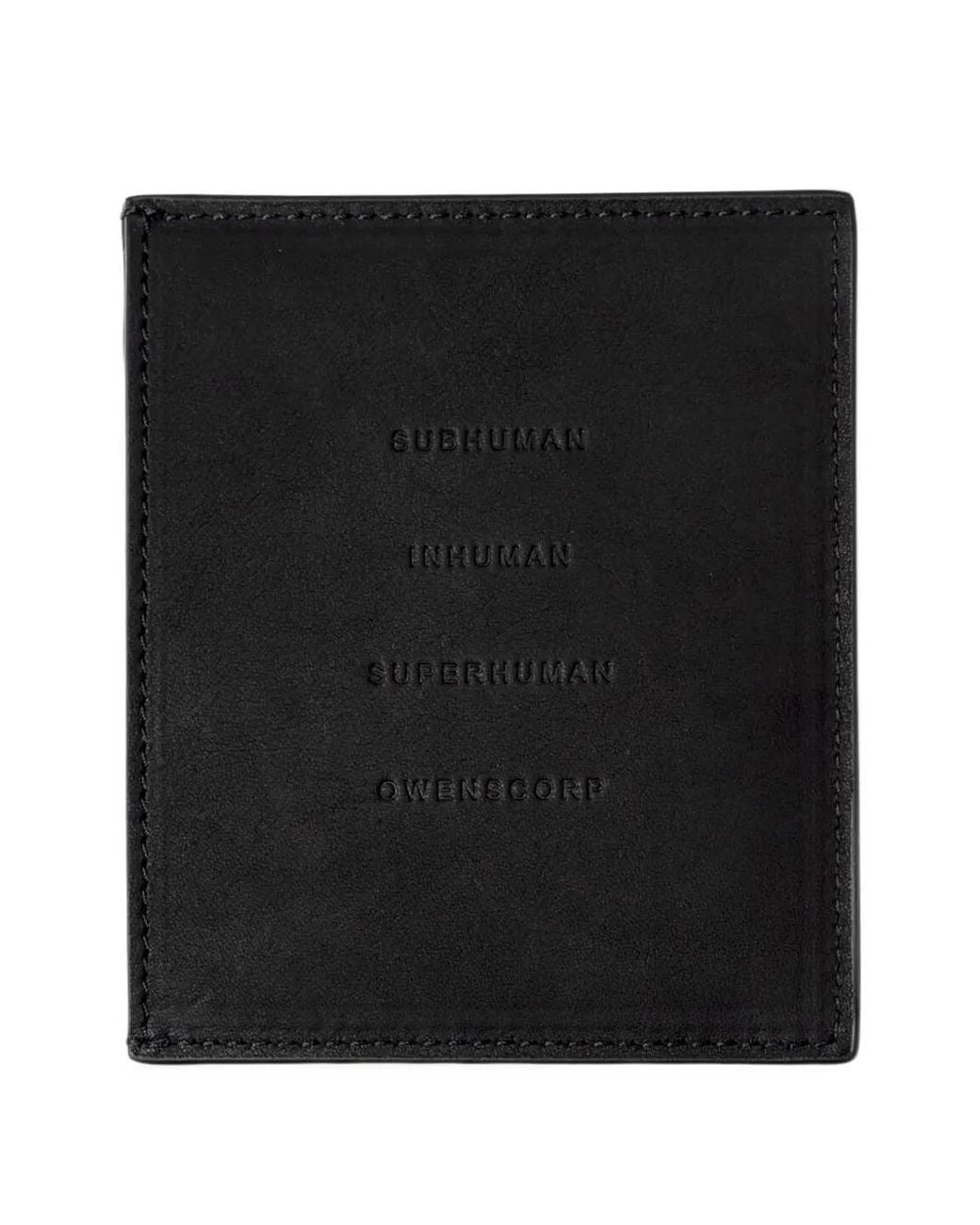 Rick Owens Black Eckiges Kartenetui