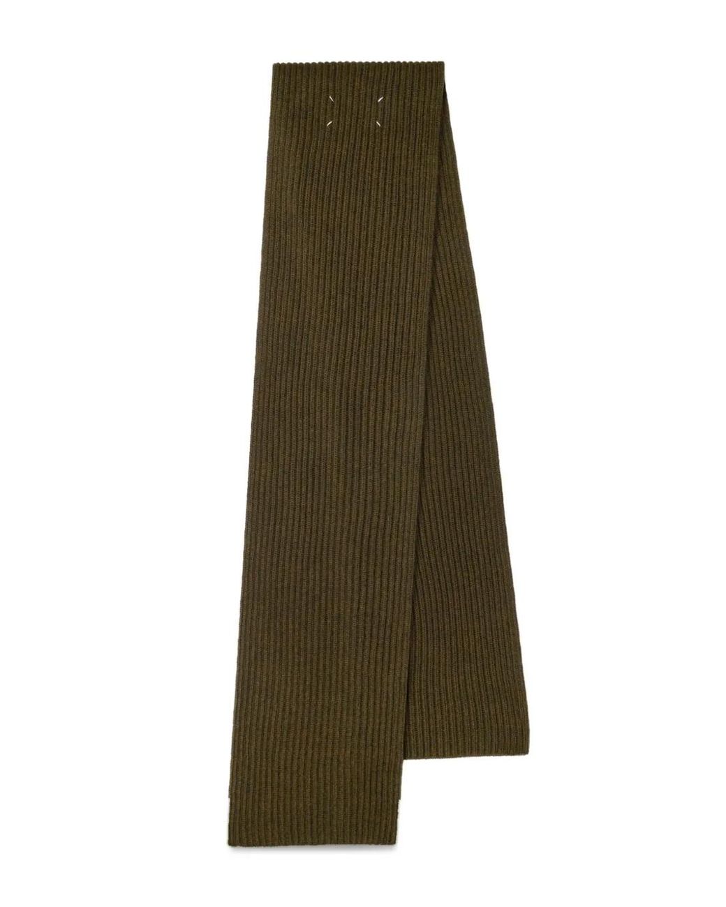 Sciarpa A Coste di Maison Margiela in Green da Uomo