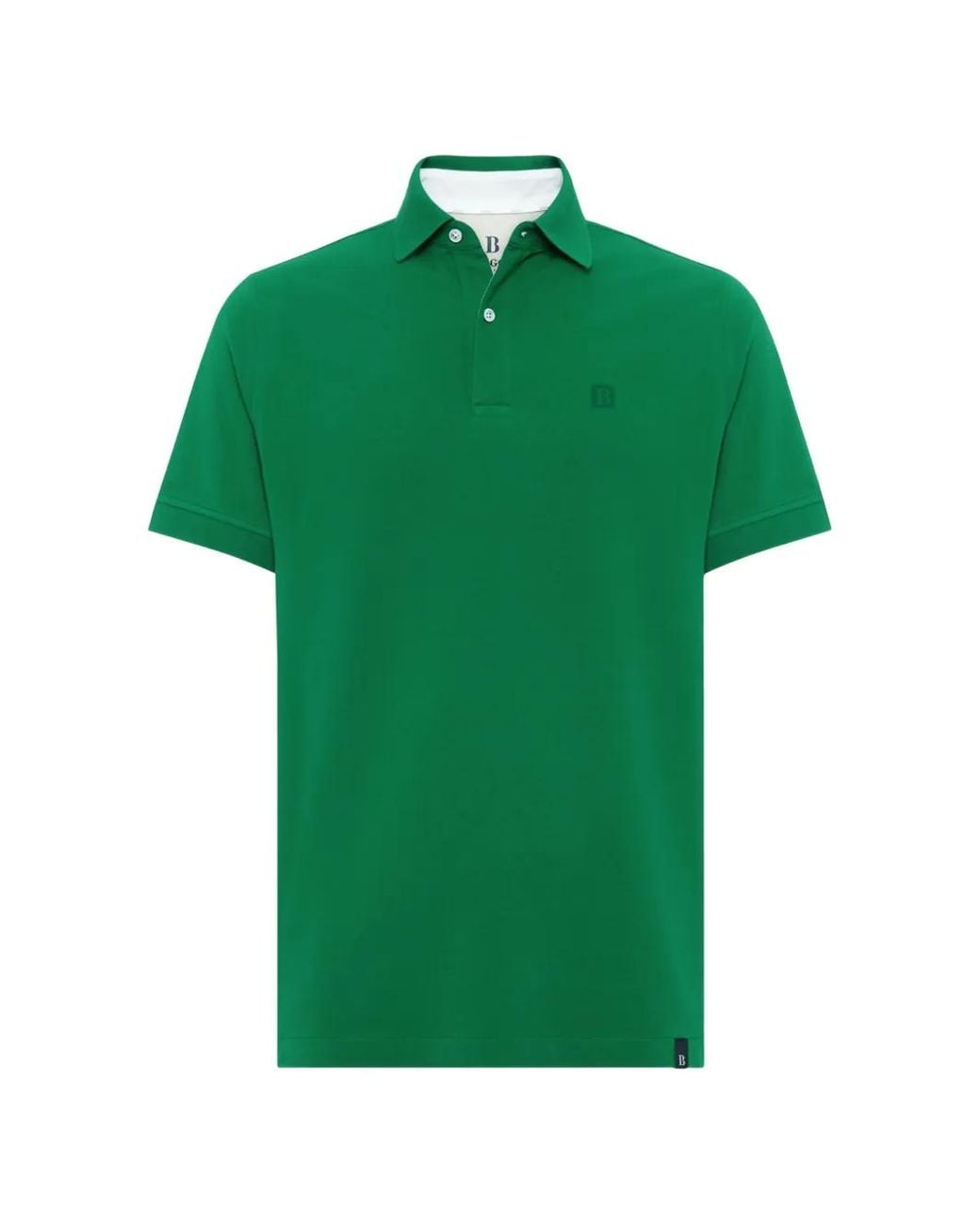 Boggi Green Cotton-Piqué Polo Shirt for men
