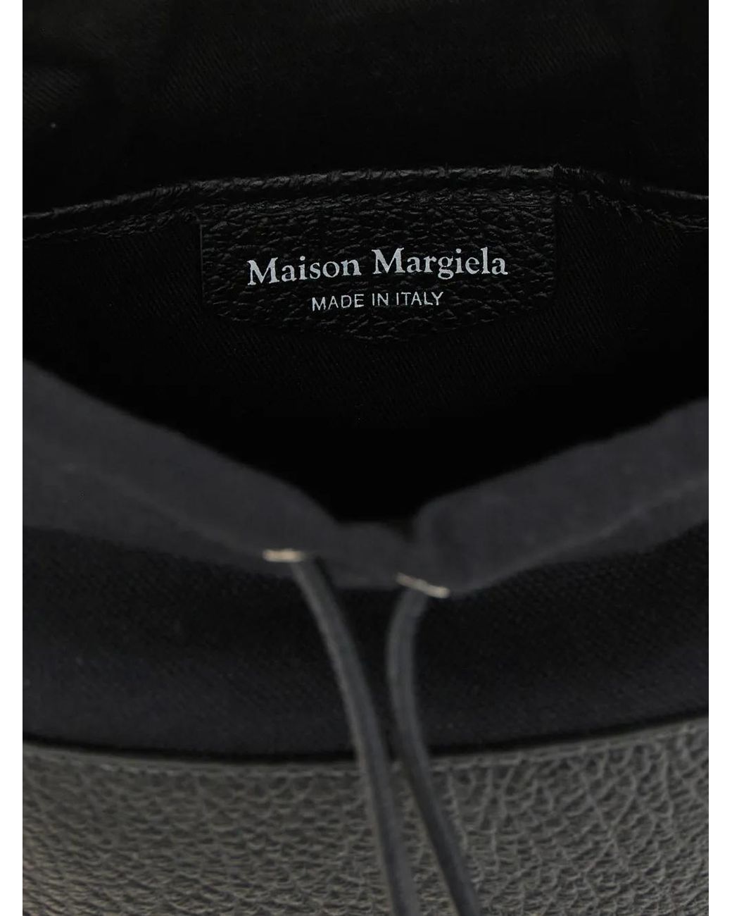 Maison Margiela Black 5Ac Small Bucket Bag
