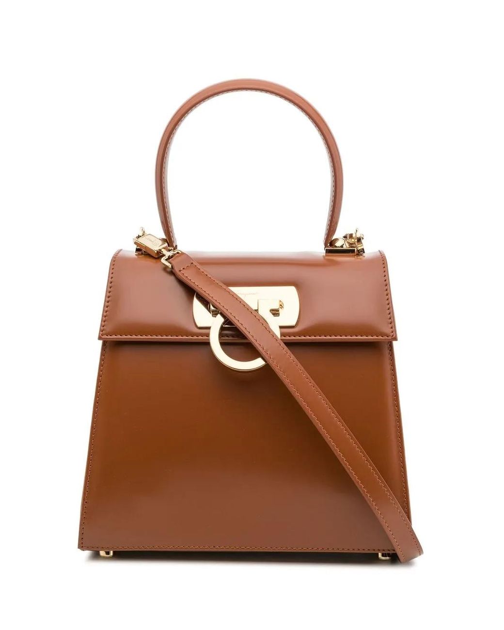 Ferragamo Brown Iconic Tote Bag