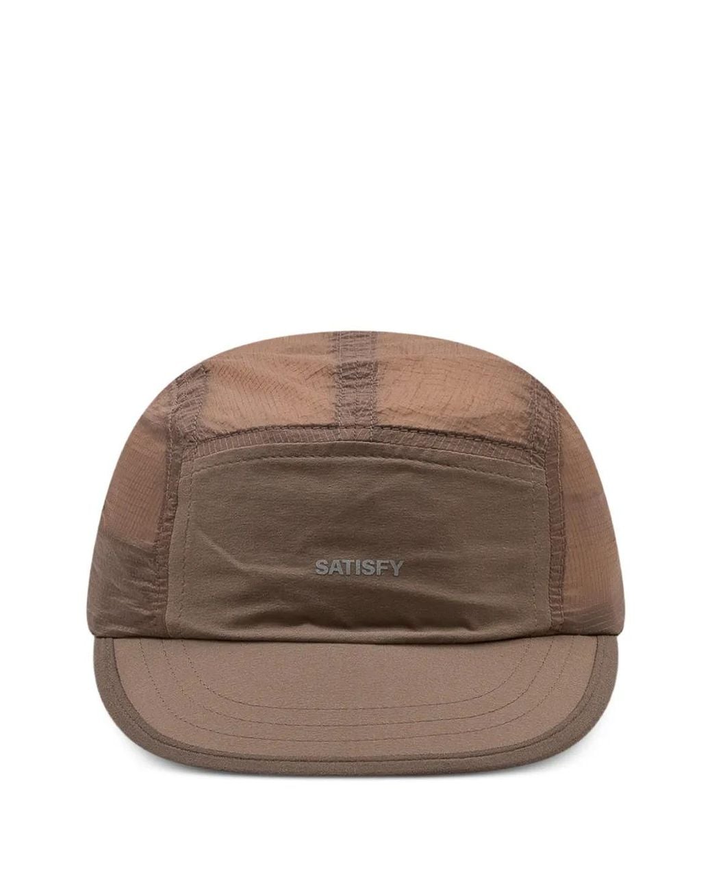 Satisfy Brown Rippy Logo-Print Cap for men