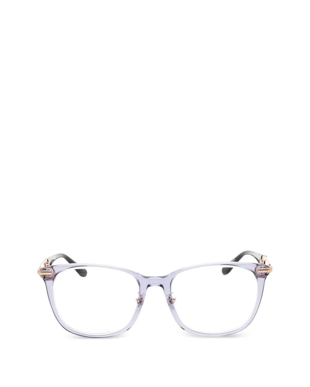GUESS EYEWEAR White Lunettes De Vue À Monture Rectangulaire