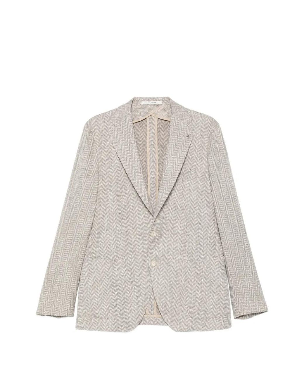 Chaqueta Con Motivo De Espiga Tagliatore de hombre de color White