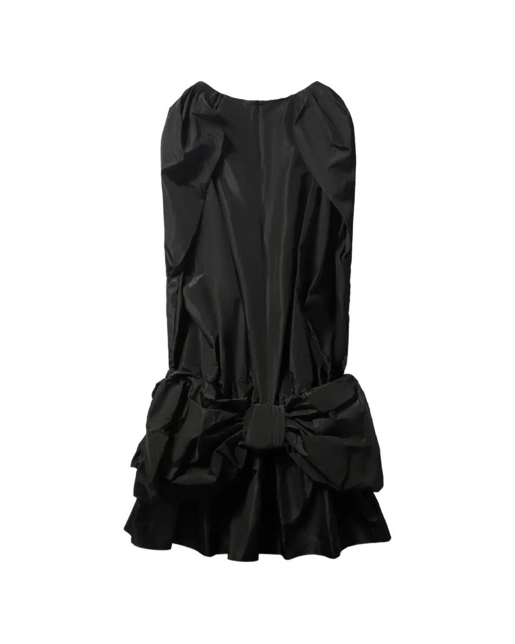 Simone Rocha Black Bow-Hem Mini Dress