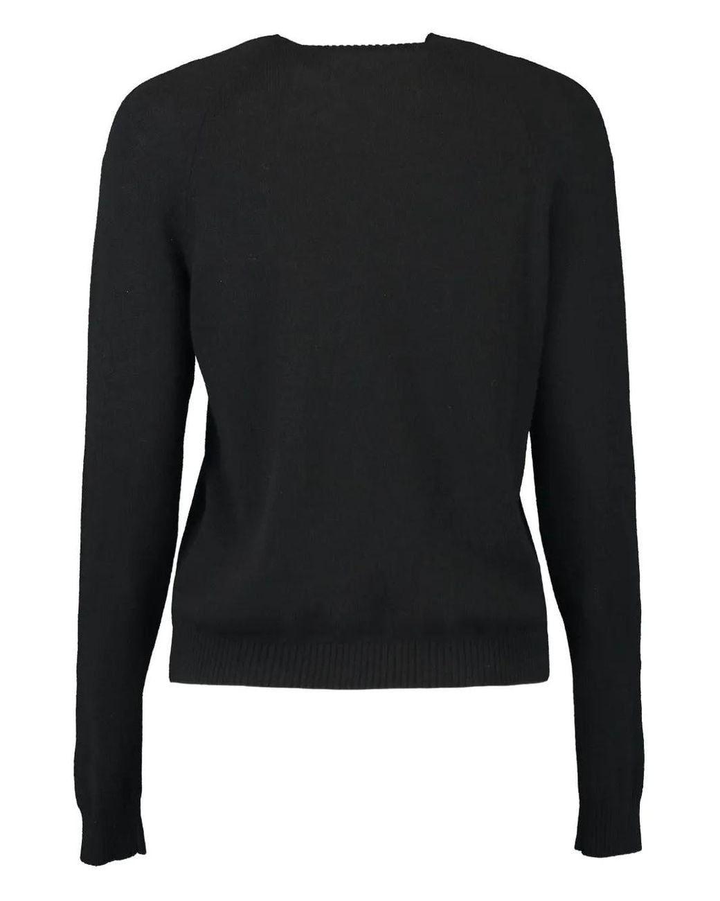 Minnie Rose Black Crew-Neck Sweater