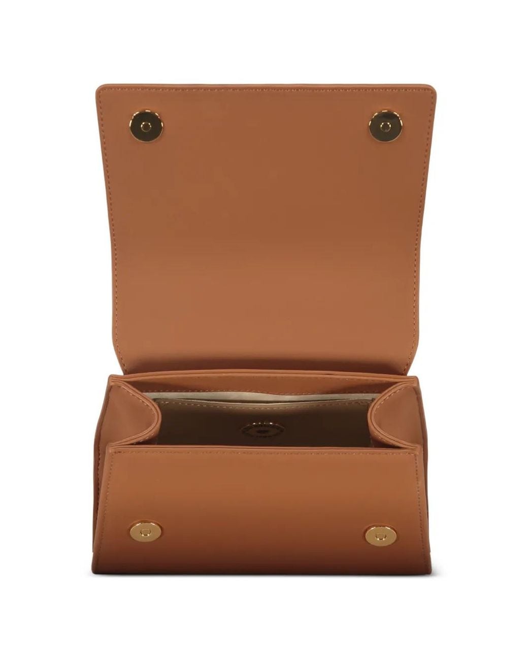 Love Moschino Brown Golden Logo Tote Bag