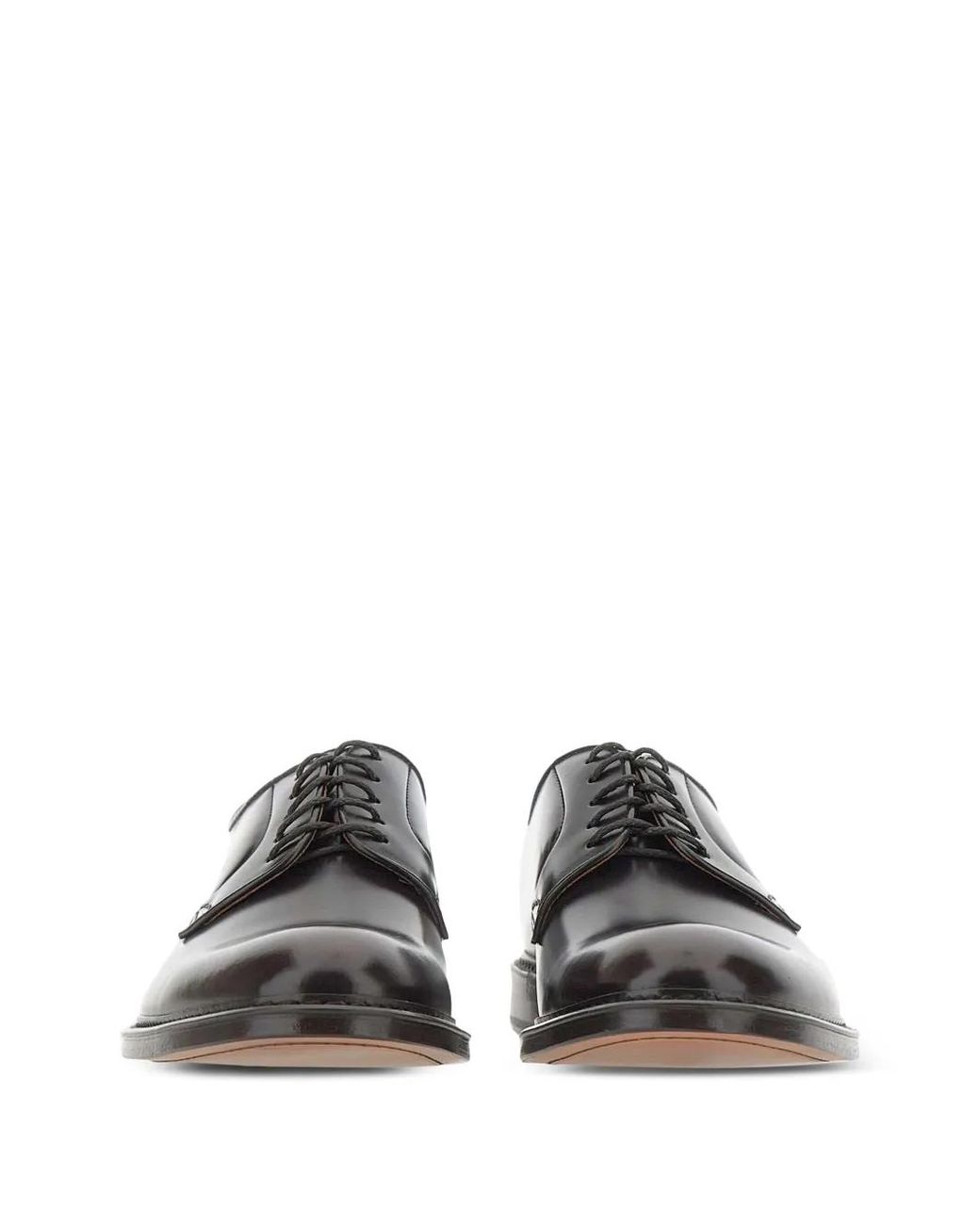 Doucal's Brown Leather Derby Shoes for men