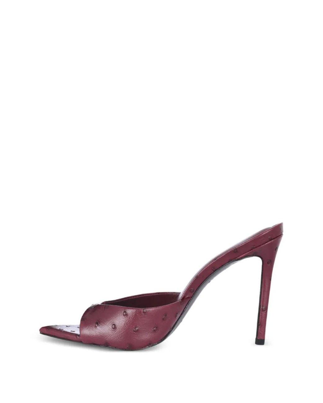 Black Suede Studio Purple Brea Point-Toe Sandals