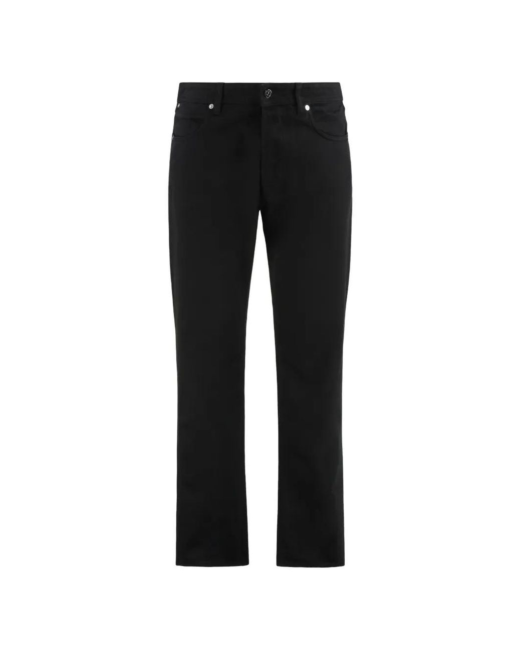 Stone Island Black Regular-Fit Trousers for men