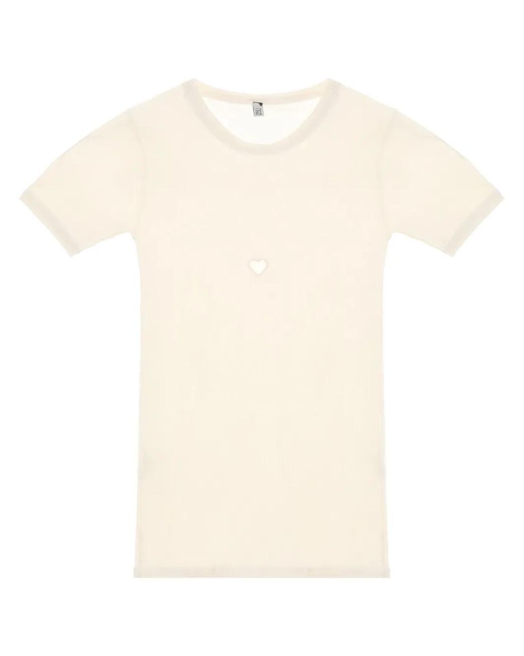 Baserange White Cut-Out T-Shirt