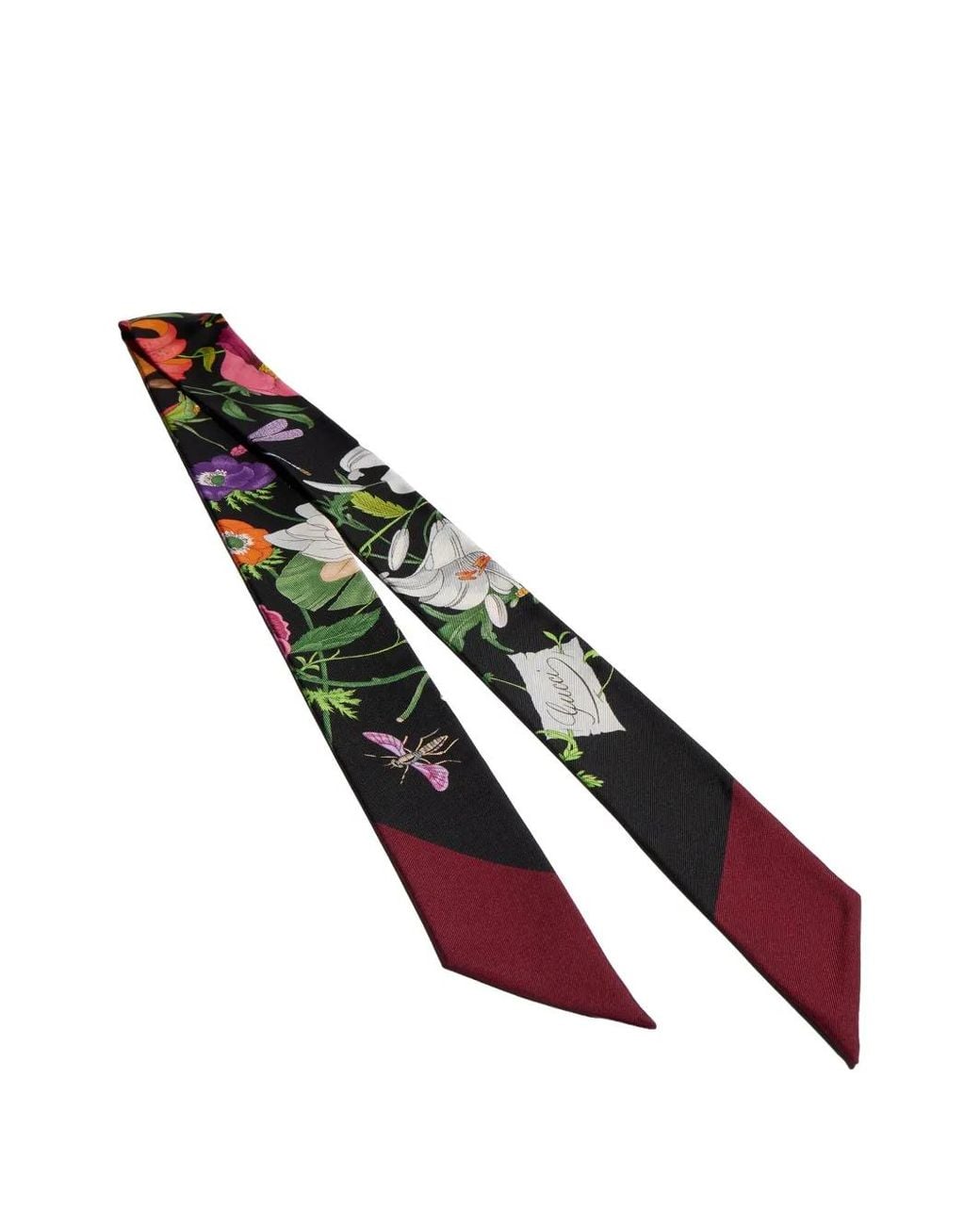 Gucci Metallic Printed Silk Twill Ribbon