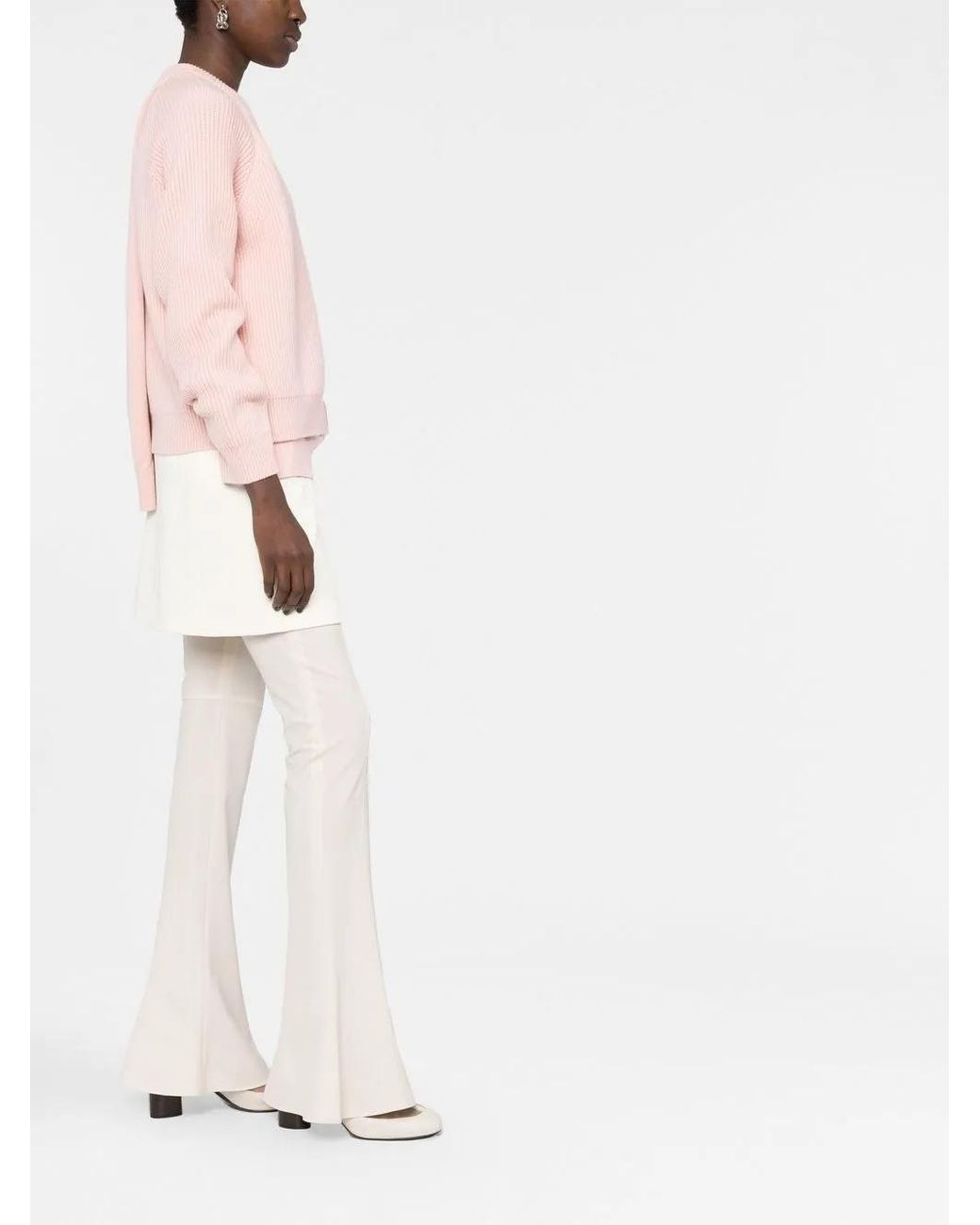 Fendi Pink Layered Utility Pocket Jumper