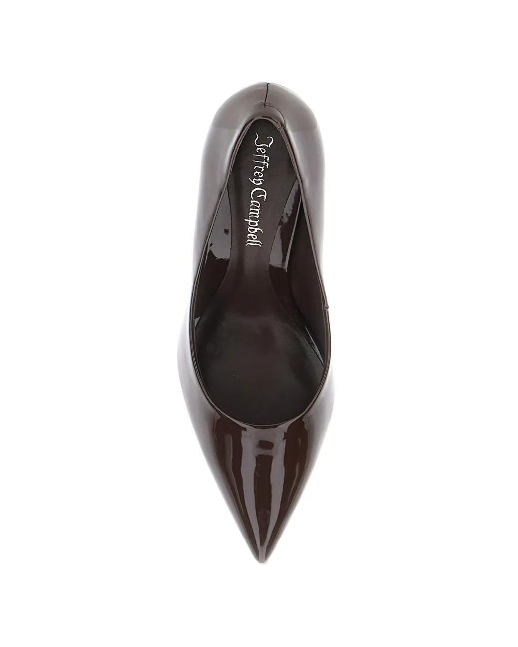 Jeffrey Campbell White Nikia 3 Patent-Finish Pointed-Toe Pumps
