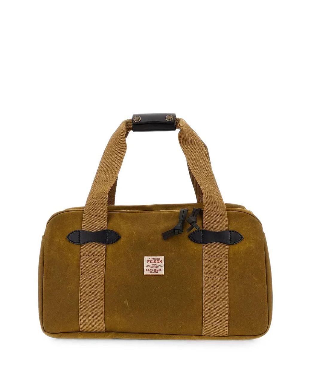 Filson Metallic Small Tin Cloth Canvas Logo-Patch Holdalls Bag for men