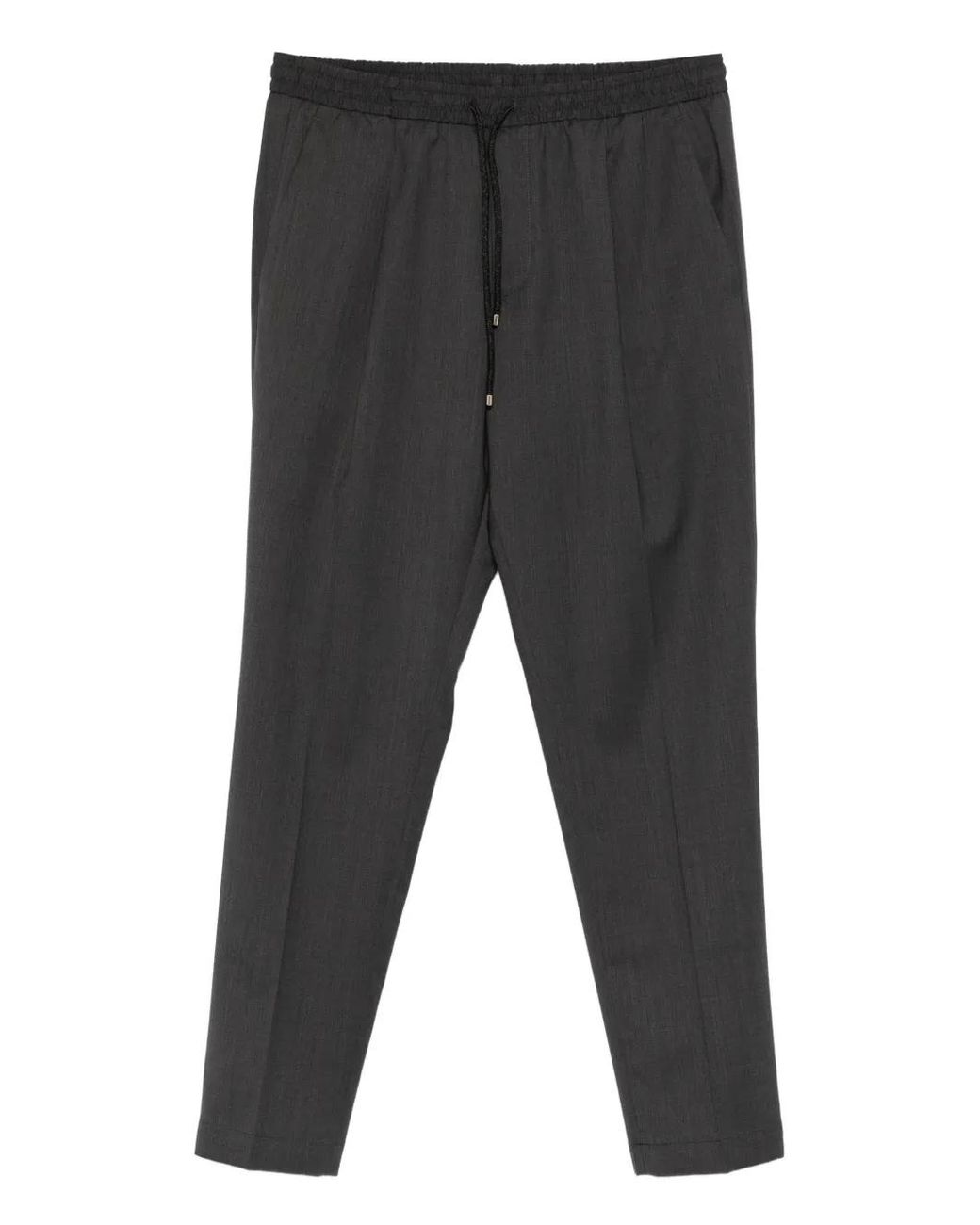 Briglia 1949 Gray Drawstring-Waist Trousers for men