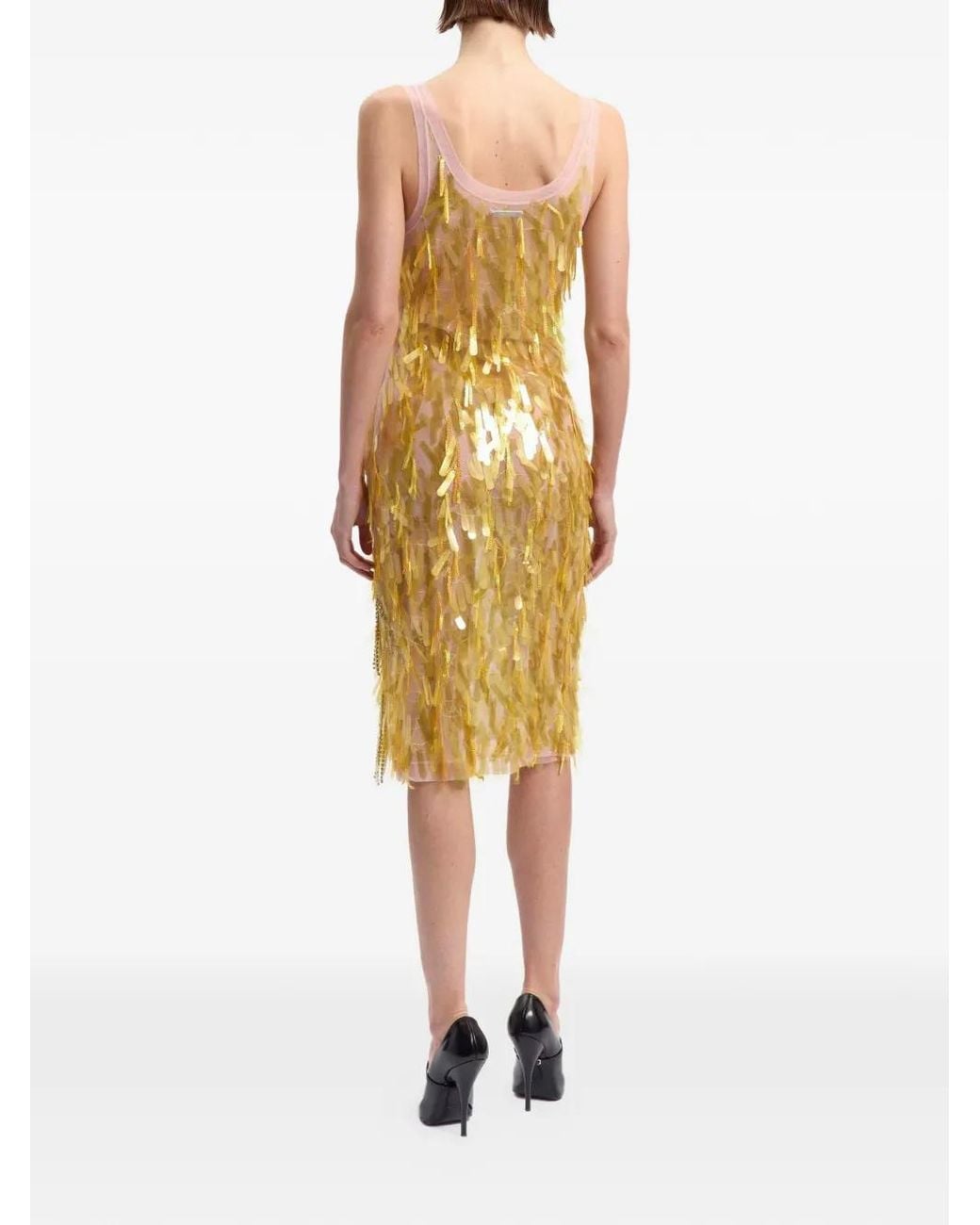 16Arlington Metallic Shani Midi Dress