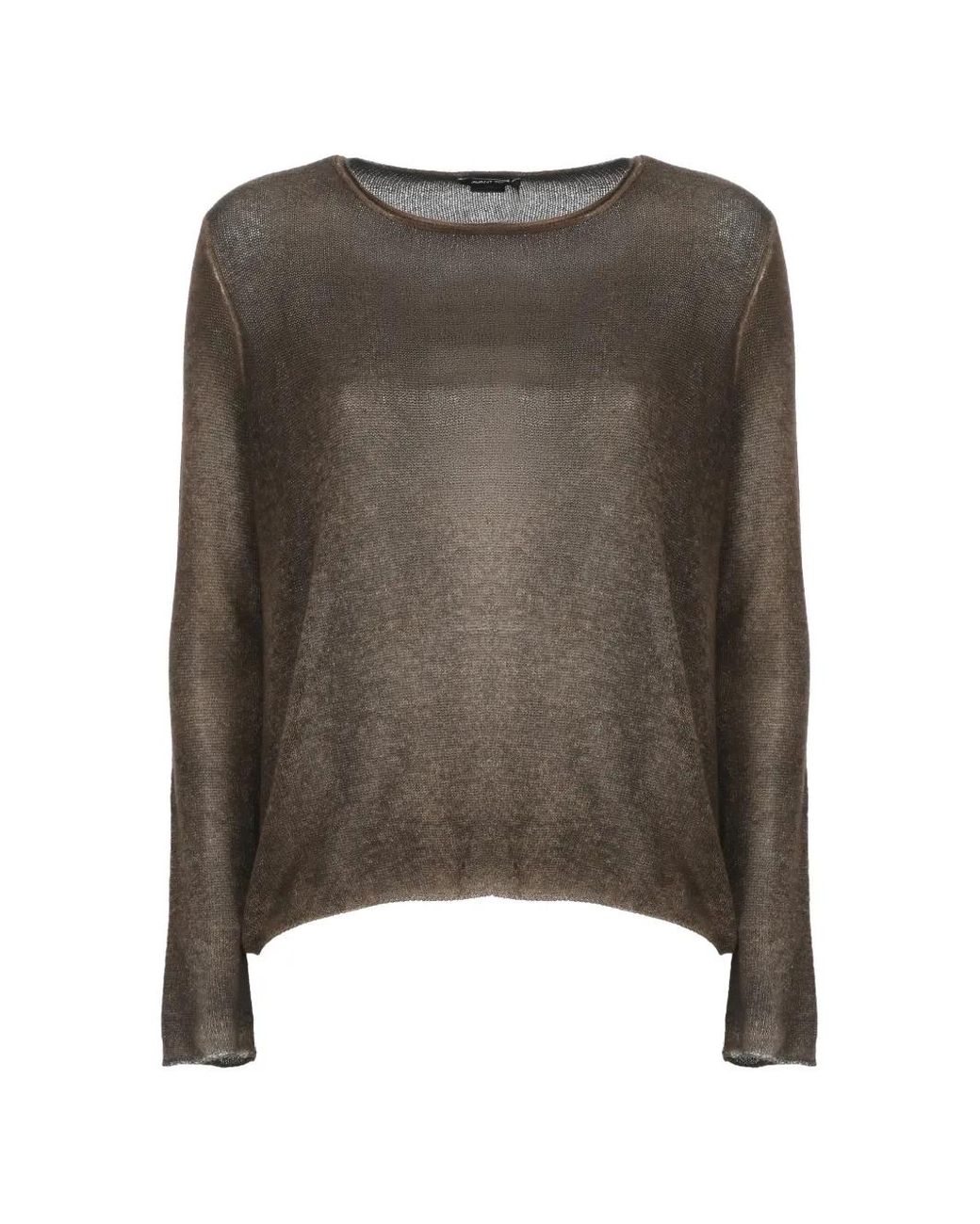 Avant Toi Brown Fine-Knit Cashmere Sweater