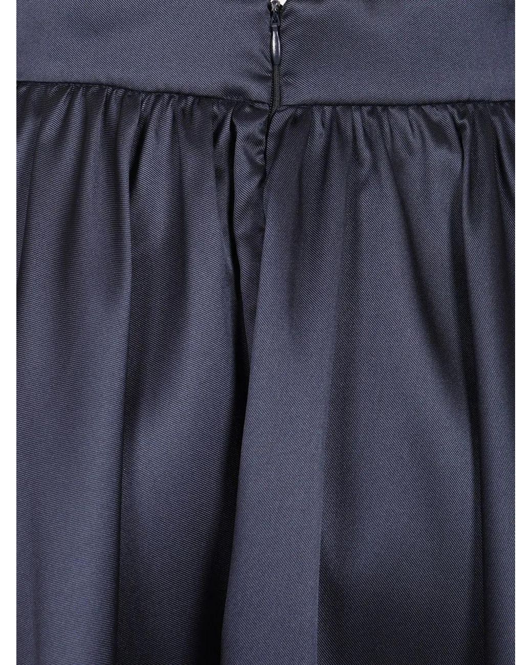 Al Duca D'aosta Blue Flared Skirt