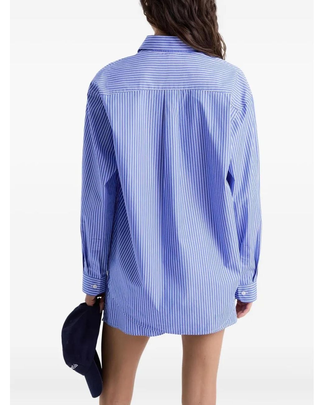 Sporty & Rich Blue Src Oversized Shirt