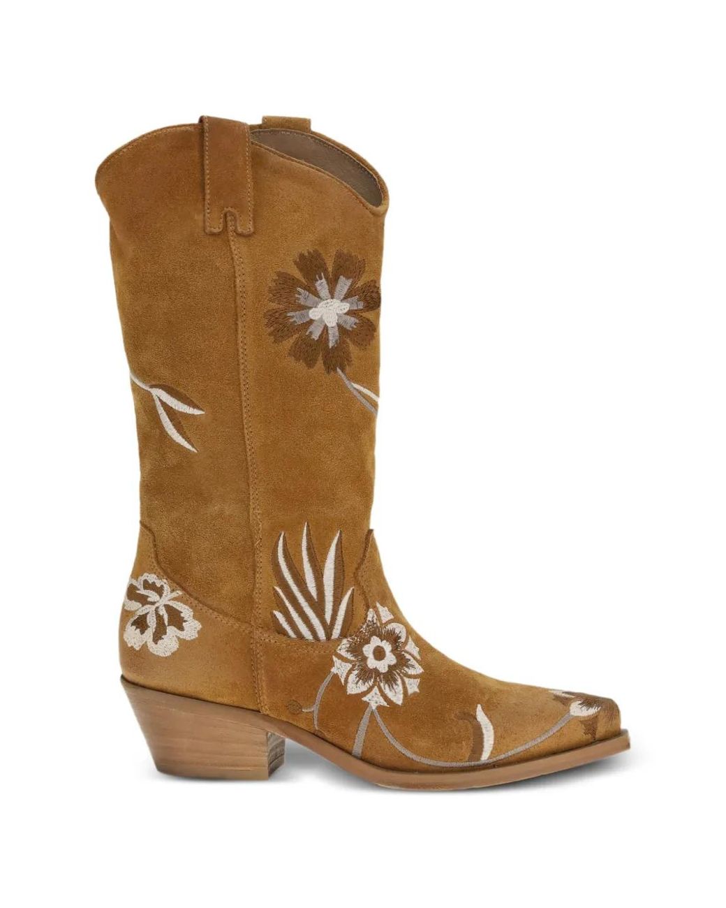Bottes À Fleurs Brodées P.A.R.O.S.H. en coloris Brown