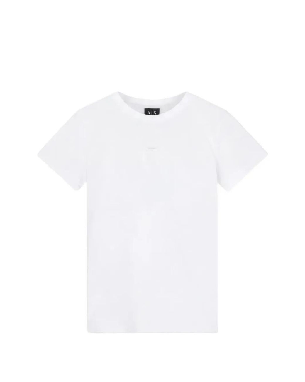 ARMANI EXCHANGE White Logo-Patch T-Shirt