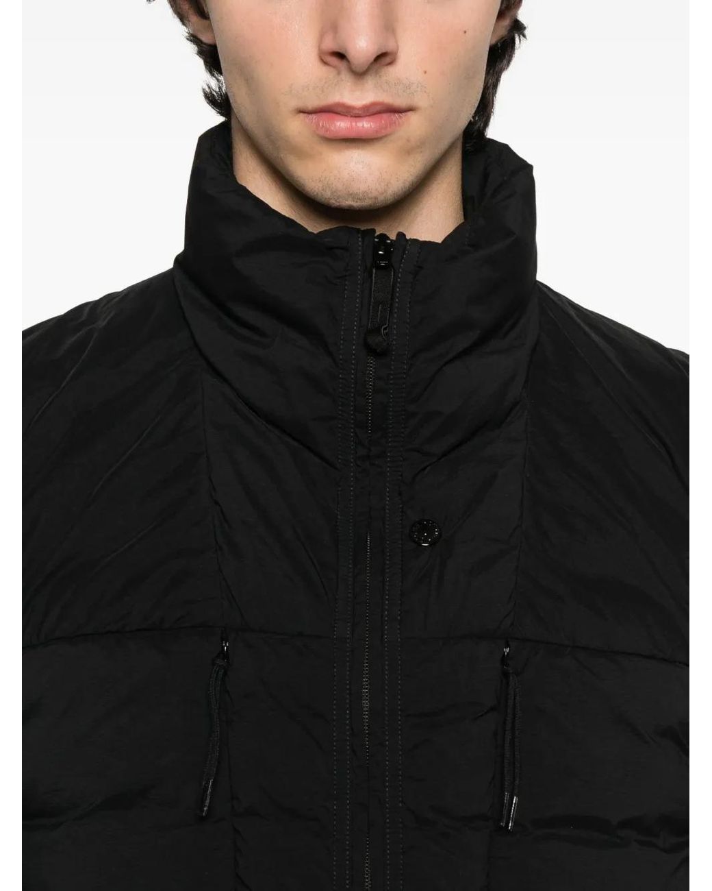 Stone Island Black Jackets for men