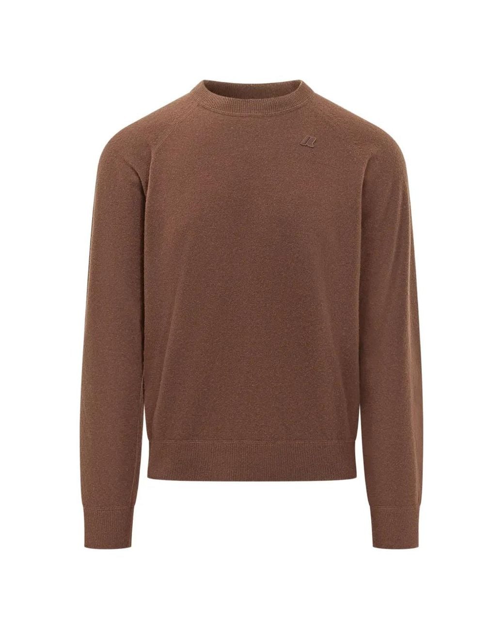 K-Way Brown Fragan Raglan-Sleeve Sweater for men